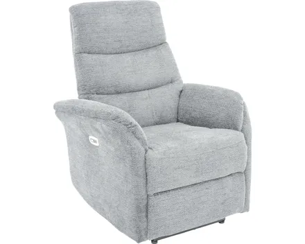 Relaxsessel Velare Microfaser grau, elektrische Relaxfunktion