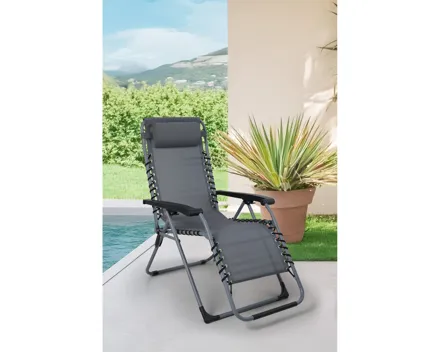 Relaxstuhl Brindisi, grau