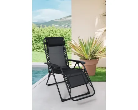 Relaxstuhl Brindisi, schwarz