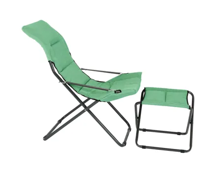 Relaxstuhl Sanremo mit Hocker, oliv