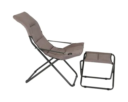 Relaxstuhl Sanremo mit Hocker, taupe