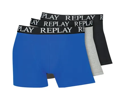 Replay Herren-Boxershorts, mix, 3 Stück XXL