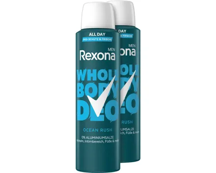 Rexona Aero Deo Spray Whole Body Ocean Rush 2 x 150 ml