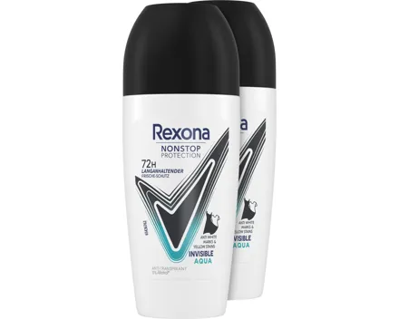 Rexona Roll-On Invisible Aqua 2 x 50 ml