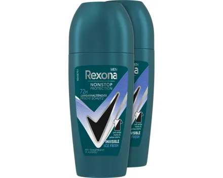 Rexona Roll-On Invisible Men 2 x 50 ml