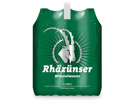 Rhäzünser Mineralwasser mit Kohlensäure