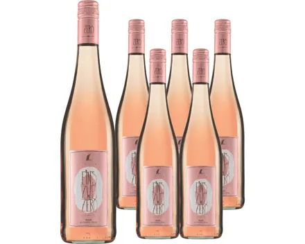 Rheingau Eins-Zwei-Zero Rosé alkoholfrei Leitz 6x 75cl, Deutschland (0.75l)