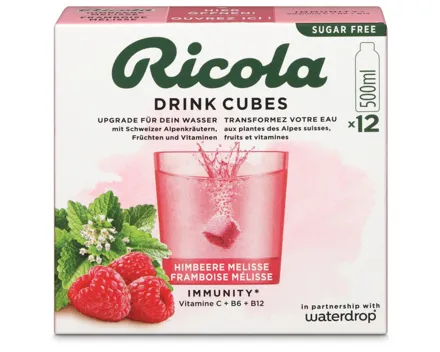 Ricola Drink Cubes Himbeer Melisse 12 Stück