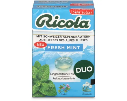 Ricola Fresh Mint ohne Zucker 2x50g