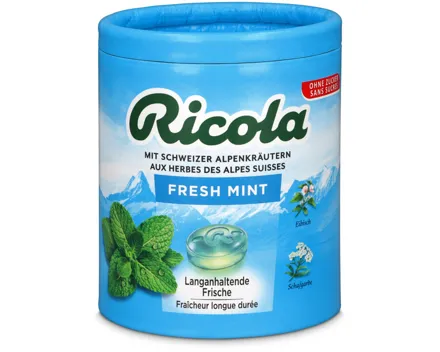 Ricola Fresh Mint ohne Zucker Dose