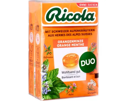 Ricola Kräuterbonbons Orangenminze