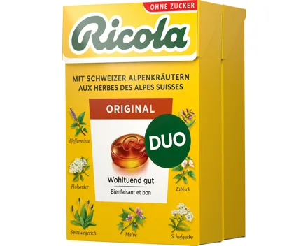 Ricola Original ohne Zucker Box 2x50g