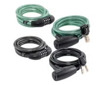 RIDE+GO Fahrrad-Spiralkabelschloss