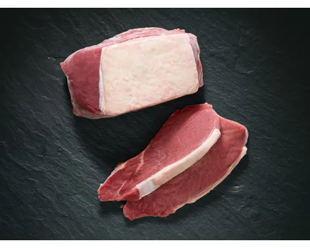 Rindsentrecôte am Stück