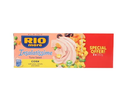 Rio mare Insalatissime Thunfischsalat mit Mais 3x160g