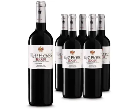 Rioja DOC a Reserva Las Flores 6x 75cl (2021) – Rotwein, Spanien (0.75l)