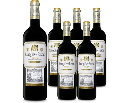 Rioja DOCa Reserva Marqués de Riscal 6x 75cl (2021) – Rotwein, Spanien (0.75l)