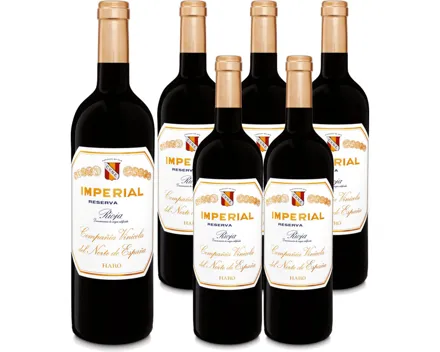 Rioja Imperial Cune Reserva DOCa 6x 75cl (2020) – Rotwein, Spanien (0.75l)