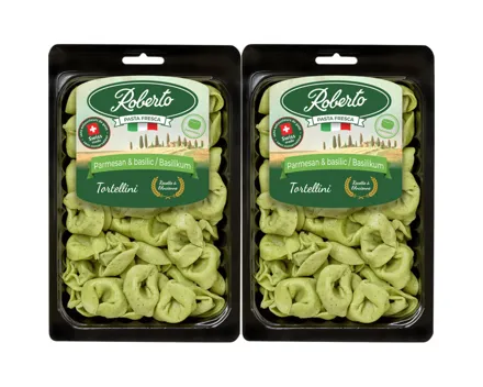 Roberto Tortellini Parmesan & Basilkum 2x 250g