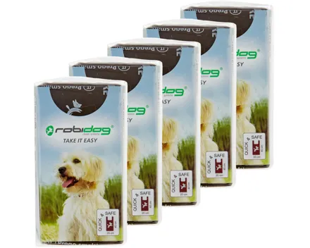 Robidog Take IT Easy 25 Hundekotbeutel, dunkelbraun 5x 25St