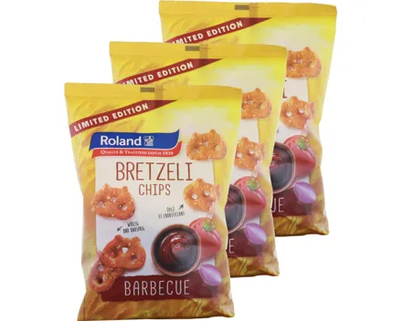 Roland Bretzeli Chips BBQ 3x180g