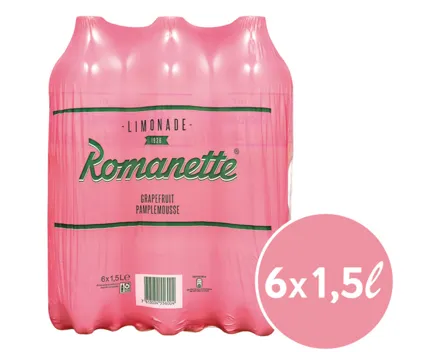 Romanette Grapefruit Limonade 6x1.5l