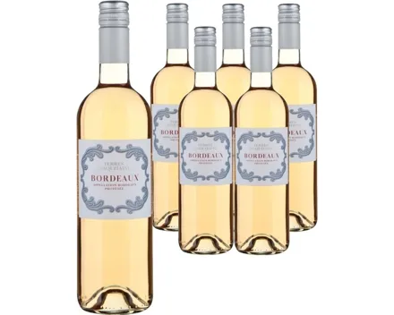 Rosé Bordeaux AOC Les Terres d'Aquitaine 6x 75cl (2025) – Roséwein, Frankreich (0.75l)