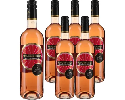 Rosé Very Grapefruit Famille Castel 6x 75cl – Roséwein, Frankreich (0.75l)