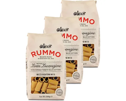 Rummo Mezzi Rigatoni No.51 3x 500g