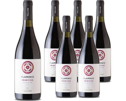 Salento IGP Flaminio Primitivo Rosso Vallone 6x 75cl (2024) – Rotwein, Italien (0.75l)