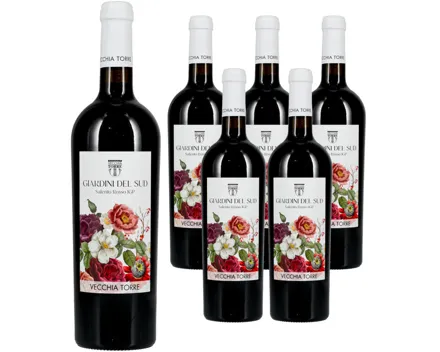 Salento IGP Rosso Giardini del Sud Vecchia Torre 6x 75cl (2021) – Rotwein, Italien (0.75l)