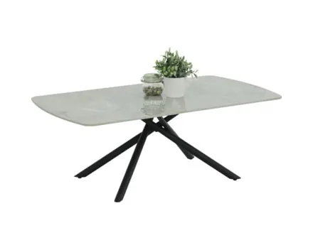 Salontisch Fred Marmor-Optik grau 120 x 45 x 68 cm