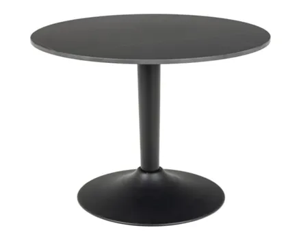 Salontisch Malta rund Keramik schwarz matt 60 x 45 x 60 cm