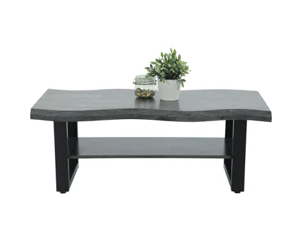 Salontisch Tina U-Fuss MDF grau 110 x 42 x 60 cm