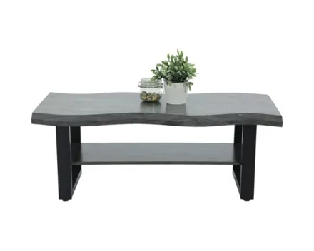 Salontisch Tina U-Fuss MDF grau 110 x 42 x 60 cm