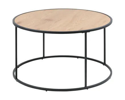 Salontisch Wade rund Dekor Wildeiche 80 x 45 x 80 cm