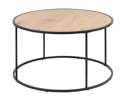 Salontisch Wade rund Dekor Wildeiche 80 x 45 x 80 cm