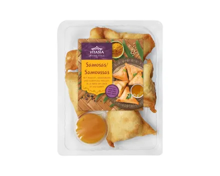 Samosas mit Poulet kreolisch