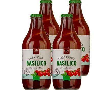 Sapori d'Italia salsa pronta al basilico 4x 330g