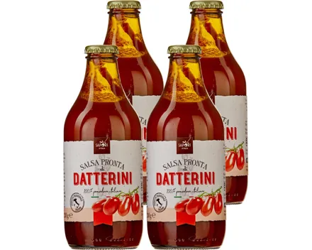 Sapori d'Italia salsa pronta di datterini 4x 330g