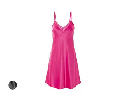 Satin-Nachthemd mit Spitze