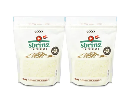 Sbrinz AOP gerieben 2x 250g