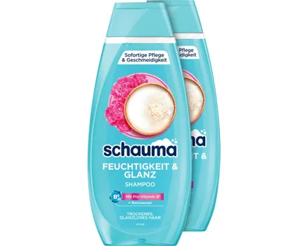 Schauma Shampoo Feuchtigkeit & Glanz 2 x 400ml
