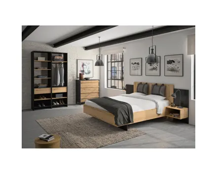 Schlafzimmer Set 5-teilig, Mimizan Bett 140/160 x 200 cm