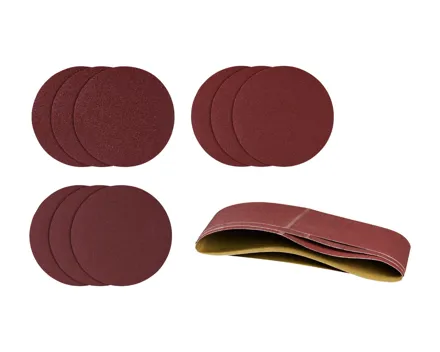 Schleifpapier-Set für Band- und Tellerschleifer, 12-tlg.