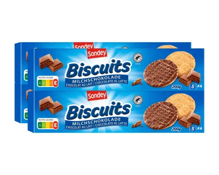 Schoko Biskuit Kekse Vollmilch