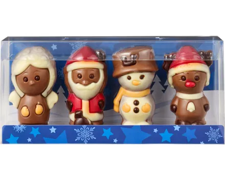 Schokoladen-Weihnachtsfiguren