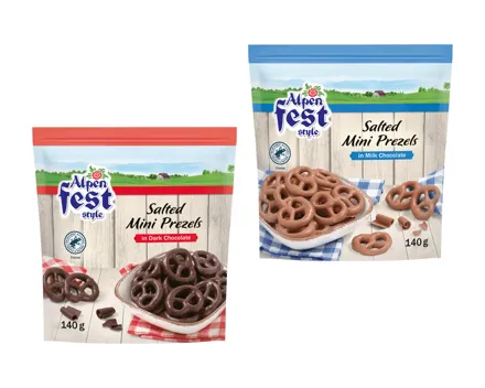 Schokolierte Salzbrezeln