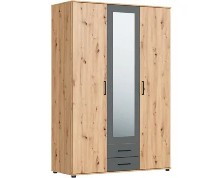 Schrank Bianca II, 3-türig, 137 x 201 cm artisan