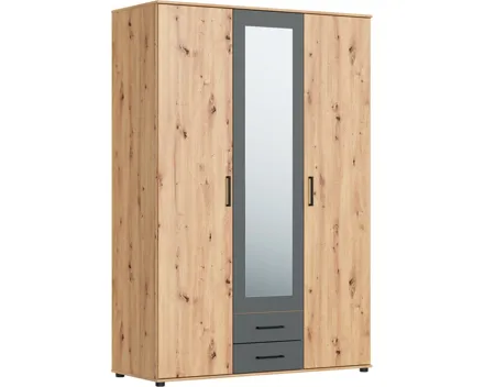 Schrank Bianca II, 3-türig, 137 x 201 cm artisan